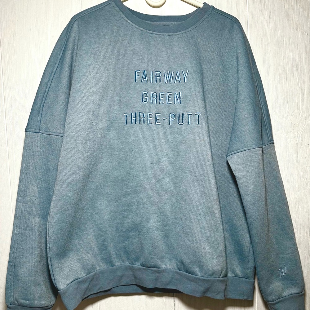 Fairway, Green, Three-Putt Crewneck-
Waggle Golf